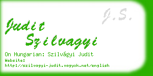 judit szilvagyi business card